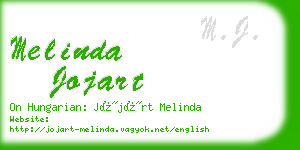 melinda jojart business card